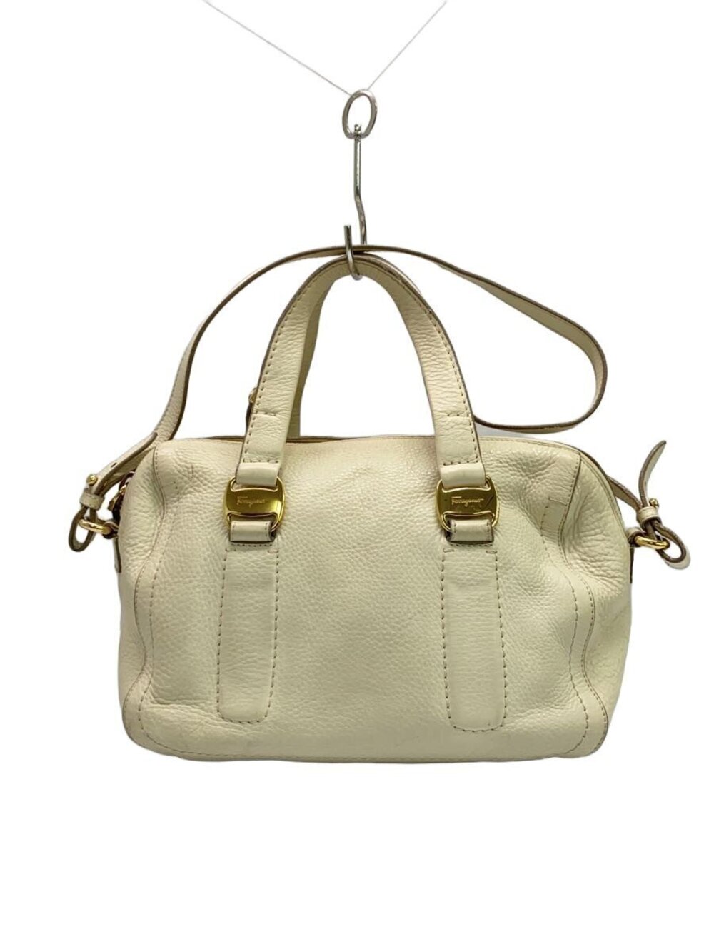 Salvatore Ferragamo Handbag Leather Cream